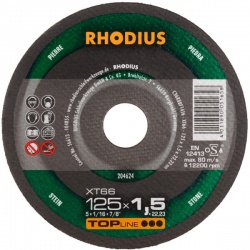 Rhodius Stone cutting disc XT66 - 1,5 x 125mm