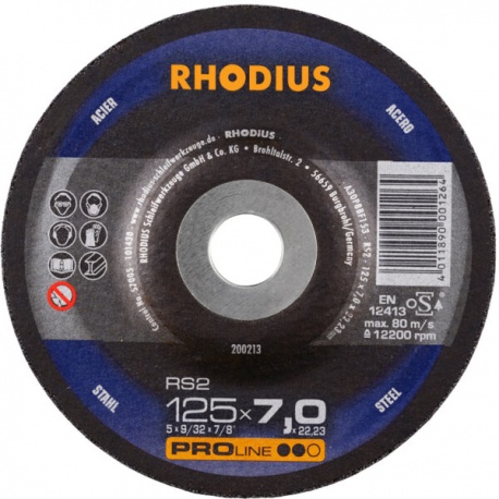 Rhodius Grinding disc RS2 - 7,0 x 125mm