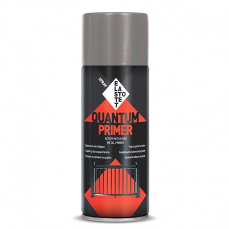 Elastotet Quantum Σπρέι Αστάρι μετάλλων γκρι 400ml