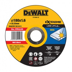 DeWalt DT43908 Inox Cutting Disc WA60TBF 1.6 x 180mm