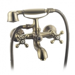 Viospiral BRAVA RETRO Bronze Bathtub Shower Faucet 26-07401/2