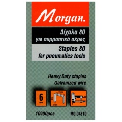 Morgan MO.04810 Type 80 Staples - 6mm - 10.000pcs