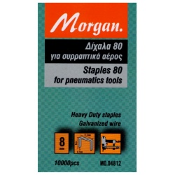 Morgan MO.04812 Type 80 Staples - 8mm - 10.000pcs