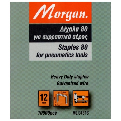 Morgan MO.04812 Type 80 Staples - 8mm - 10.000pcs