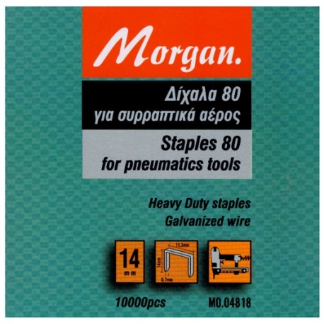 Morgan MO.04818 Type 80 Staples - 14mm - 10.000pcs