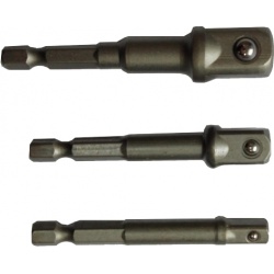 INTER 747981 Αντάπτορες για καρυδάκια 1/4" 3/8" 1/2"