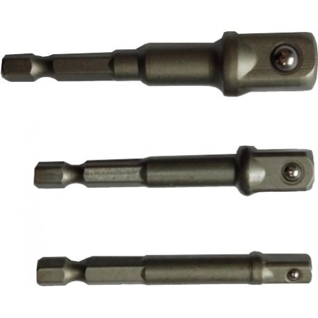 INTER 747981 Socket Adaptors 1/4" 3/8" 1/2"