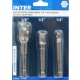 INTER 747981 Socket Adaptors 1/4" 3/8" 1/2"