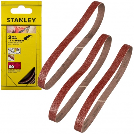 STA33311 Piranha Sanding Belts 13 x 455mm 3 pcs P60