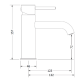Viospiral Modea Etna Minimal 00-07010/BN Single Lever Basin Mixer Brushed Nickel