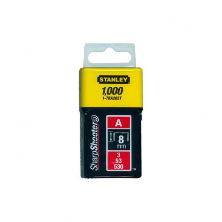 1-TRA205T Stanley Type 53 Light Duty Staples - 8mm